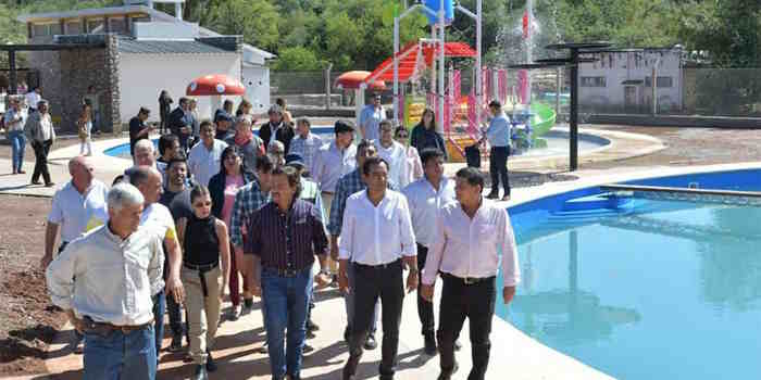 Avanza la obra en el camping del Cabra Corral y parque acuático: Sáenz supervisó los trabajos