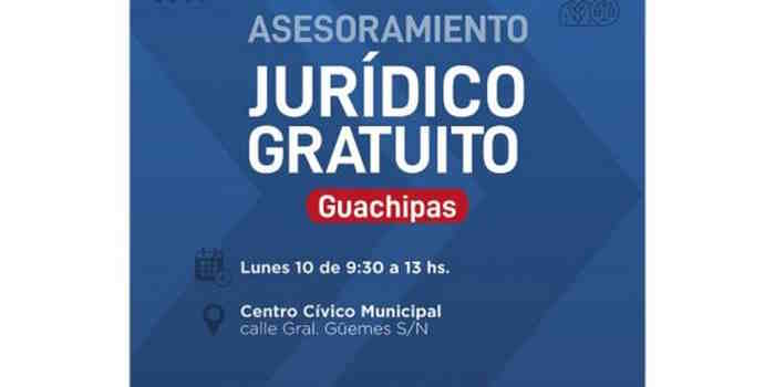 El servicio de asesoramiento jurídico gratuito estará en Guachipas, La Viña y Cachi
