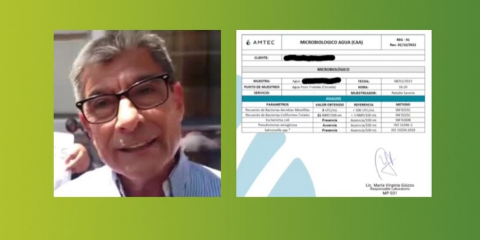 Salmonella en el agua: la empresa confirmó que el agua es apta para consumo