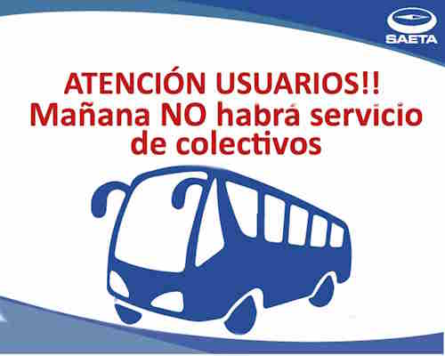 Confirmaron el paro de colectivos para este martes en Salta