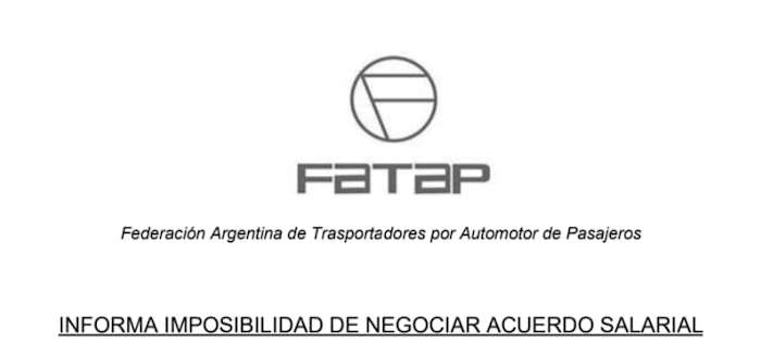 Transporte público: Advierten "imposibilidad de negociar acuerdo salarial"