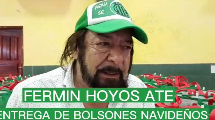 Dirigente de ATE cayó borracho a la entrega de cajas navideñas: no podía ni hablar