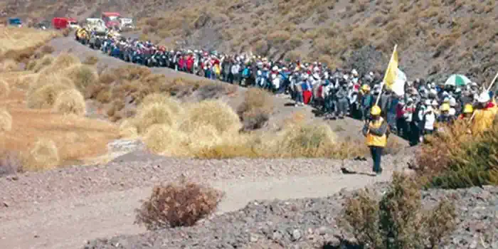 Defensa Civil asiste a peregrinos de toda la provincia
