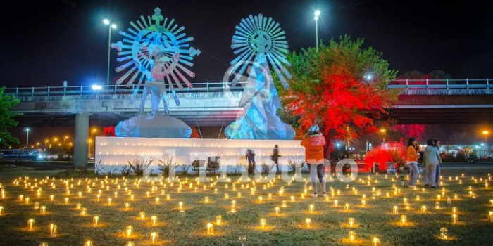 Se encendieron las velas del Milagro en una noche especial