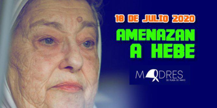 Hebe de Bonafini denunció que recibió amenazas de muerte