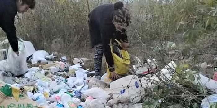 Increíble la cantidad de basura que recogieron en espacios verdes y a orilla de los caminos. 