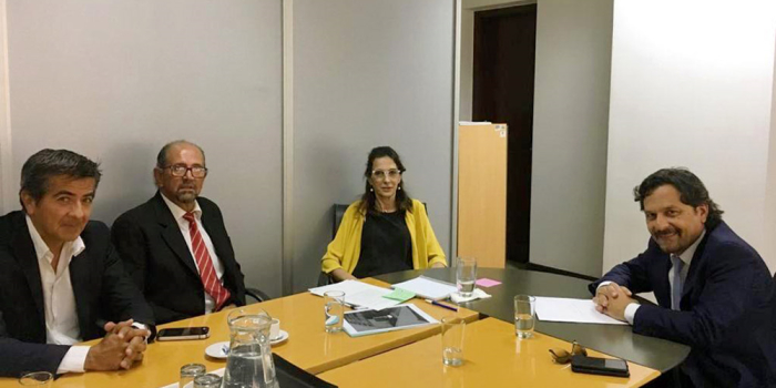 Saenz con Nación en materia de obra pública y vivienda