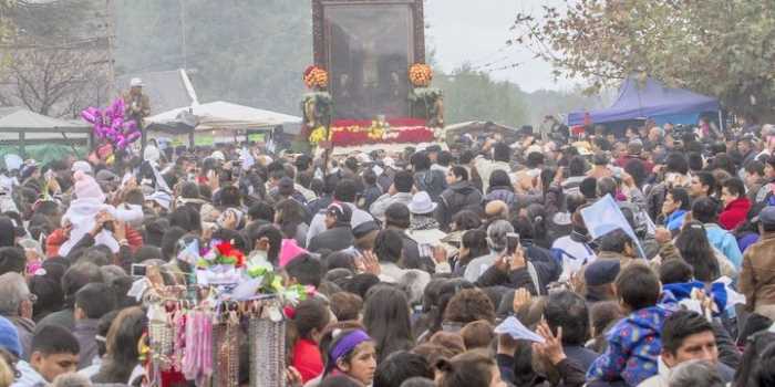 Una multitud desafió al frío para llegar a Sumalao